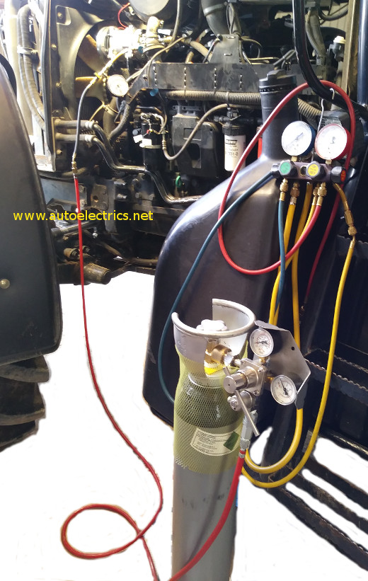 nitrogen pressure testing tractor air conditioning